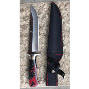 Coltello con Manico in Legno Decorato