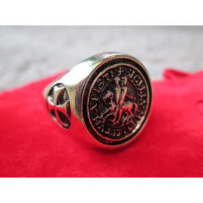 Anello Sigillo Templare Oro