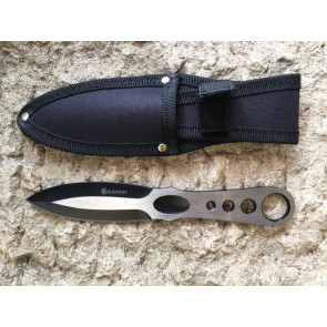 1 Coltello da Lancio Bicolore e Fori