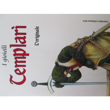 Fede Templare Oro Con Incisioni e Catenina Dorata