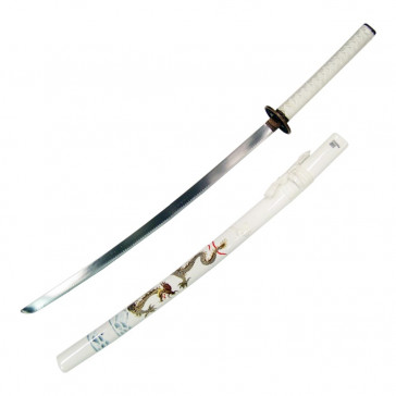 KATANA ORNAMENTALE DRAGONE BIANCO (ZS555W)