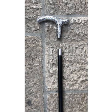 Bastone Animato Con Manico Argento