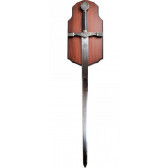 Spada Excalibur King Arthur versione nera con pannello (049C)