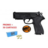 BRUNI PISTOLA A SALVE P4 CALIBRO 9MM NERA + 50 CARTUCCE FIOCCHI (BR-2601+FI9)