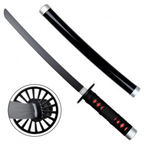 MINI KATANA  ISPIRATA ALLA KATANA DI TANJIRO KAMADO CON LAMA IN BAMBOO (ZS650MI-WD)