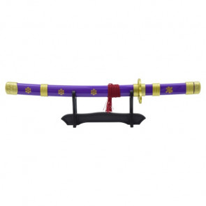 MINI KATANA  ISPIRATA ALLA SPADA ENMA DI ZORO LAMA IN BAMBOO (ZS661VMI-WD)