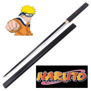 KATANA DI SASUKE UCHIHA SERIE NARUTO REALIZZATA A MANO (ZS502BK-2SG)