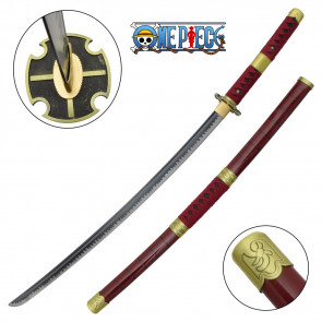KATANA DELUX FATTA A MANO ISPIRATA ALLA SANDAI KITETSU DI RORONOA ZORO ((ZS513-D5)