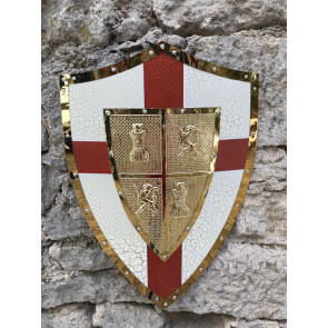 Scudo Templare (oro e rosso)