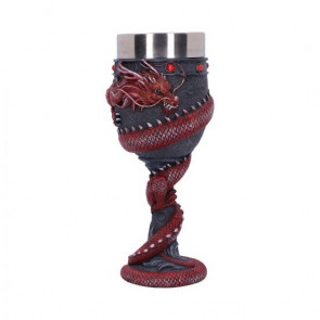 Calice Dragon Coil Rosso 20cm