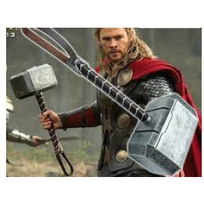 Martello di Thor (Mjöllnir) dagli Avengers - Replica fatta a mano in Resina (HK6588)