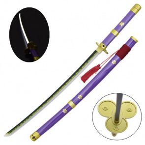 KATANA ENMA DI ZORO ONE PIECE  CON ILLUMINAZIONE LED VERSIONE BAMBOO (ZS661VGDWD-LS)
