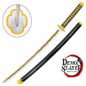 KATANA ISPIRATA ALLA SPADA DI KAIGAKU CON LAMA IN BAMBOO (DEMON SLAYER)