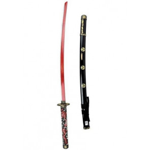 KATANA ORNAMENTALE ROSSA MANICO CON DRAGHI ZS626RD