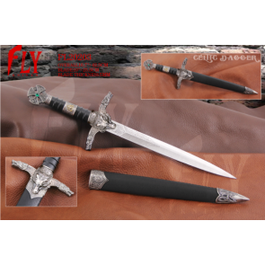 Pugnale Celtico con fodero cm. 42.5